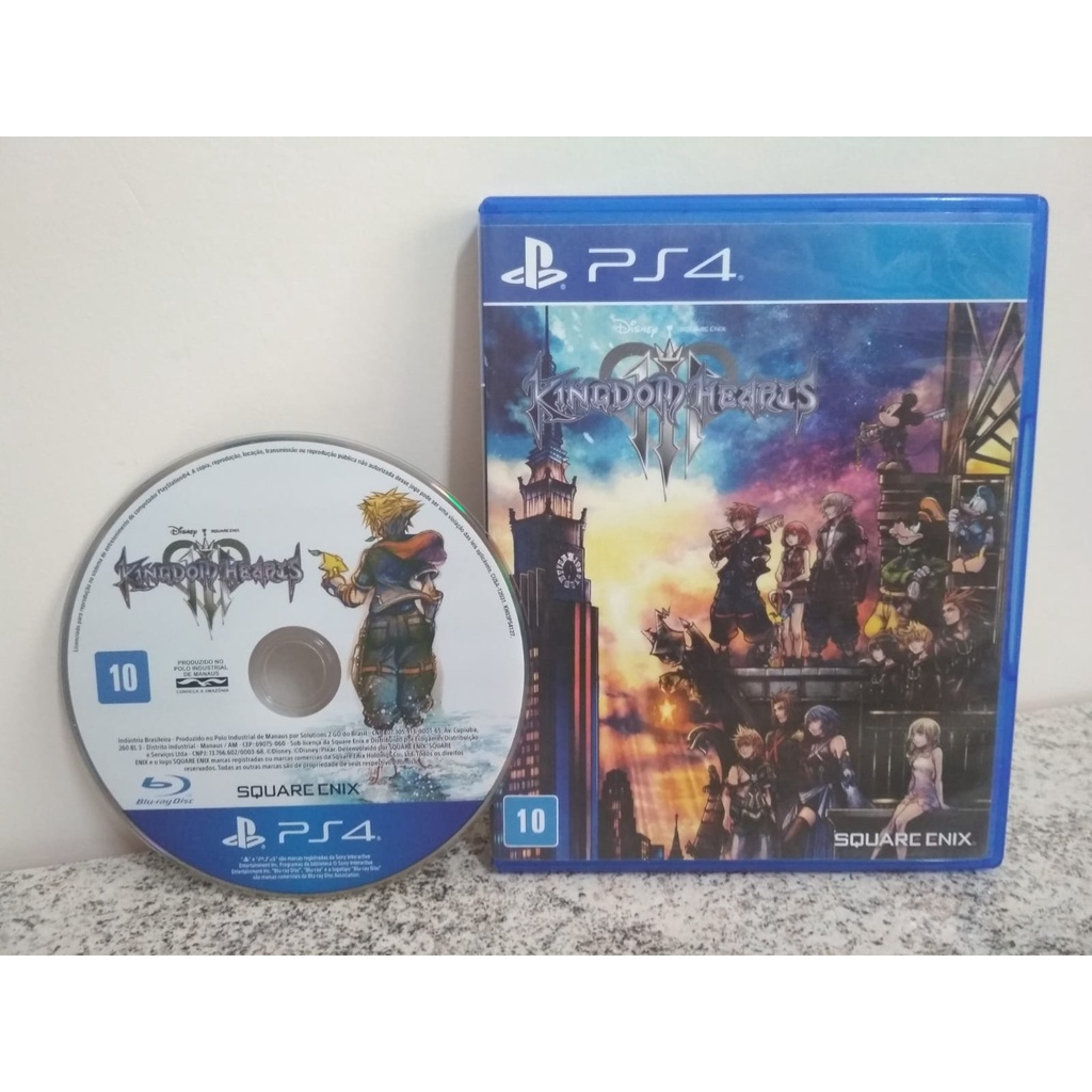 Jogo Kingdom Hearts 3 Square Enix Ps4 Mídia Física