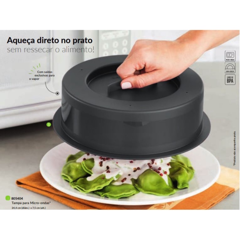 Protetor Tampa Para Micro-ondas Tupperware Aqueça comida no microondas ...