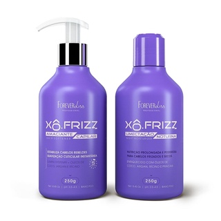 Kit Amaciante Capilar e Umectação Noturna Xô Frizz Forever Liss