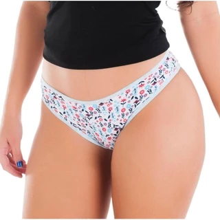 kit 10 calcinha algodão tanga conforto cotton feminina