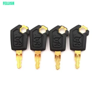 (Fel) Novo 4 Peças Chave De Ignição Para Caterpillar 5p8500 Gato Equipamento Pesado