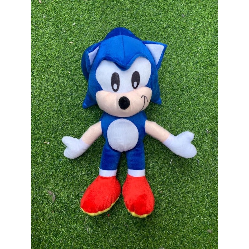 Boneco Pelúcia Sonic Azul Tamanho Gigante 50cm Envio Já