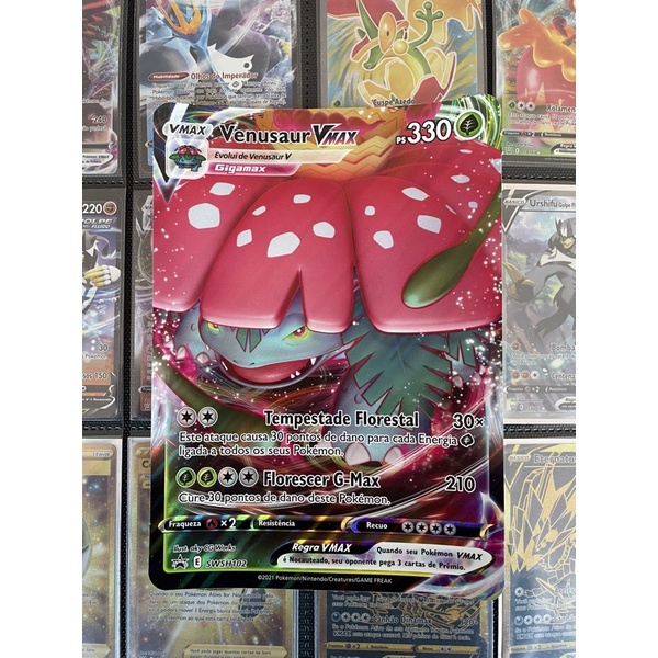 Carta Pokémon Venusaur Vmax Promo Coleção De Batalha no Shoptime