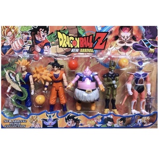 kit Brinquedo Boneco Articulado Goku Gohan Freeza Goku Black Dragon Ball Z  Super Heroes