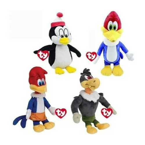 Pelúcia Pica Pau Winnie Zeca Urubu Pinguim Picolino Macia e Antialérgico DTC