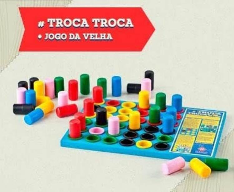 Jogo da Velha de Tabuleiro Clássico e Tradicional Brinquedo Educativo de  Madeira Jogos e Desafios Bambalalão Brinquedos Educativos