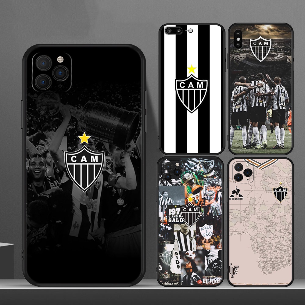 Capa Protetora De Silicone Atletico Mineiro Para iPhone 11 Pro Max 12 mini De