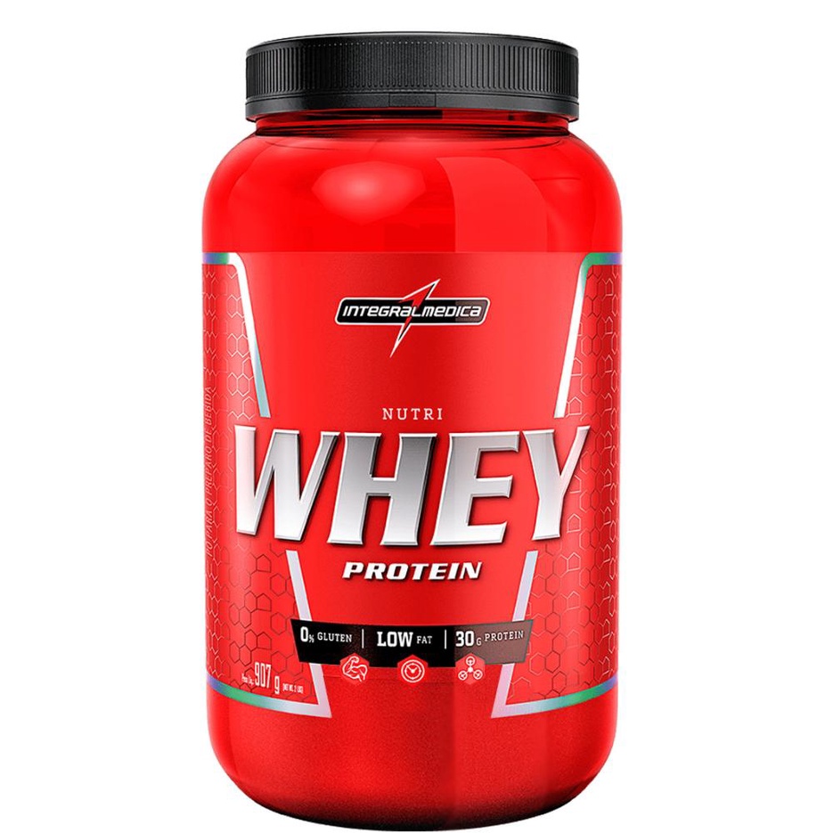 Nutri Whey Isolado Concentrado Suplemento em Po Protein 900g Chocolate – Integralmedica