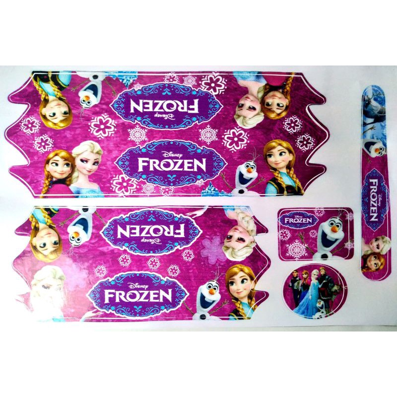 KIT ADHESIVOS BICICLETA INFANTIL FROZEN