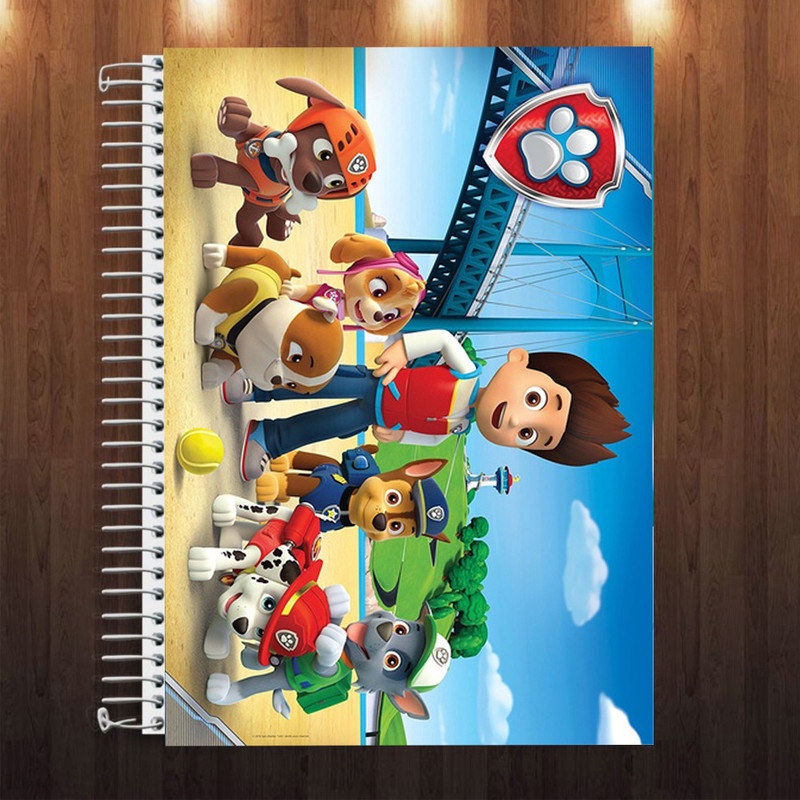 Kit 2 Caderno Patrulha Canina 1 Matérias 80Fls Personalizado | Shopee ...