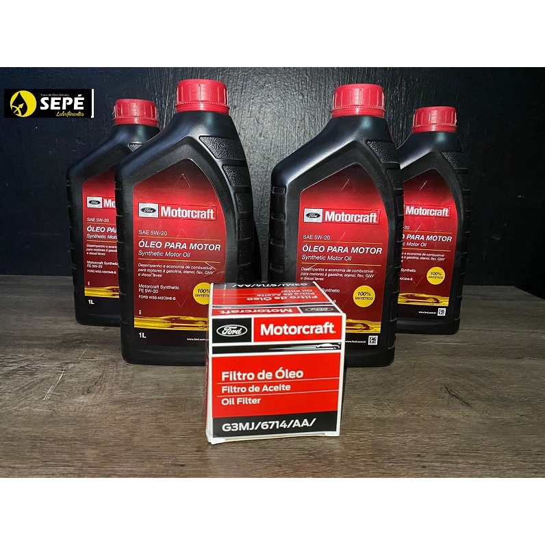 Kit 4 Filtros + Aceite Sinté. Motorcraft 5w30 Ford Ka Origin