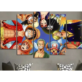 Quadro Mosaico Placa Decorativa Anime One Piece Desenho Modular Wanted  Colletion Vintage Infantil Criança Presente Unidade