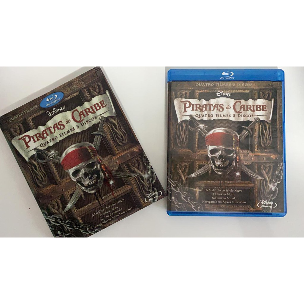 BOX - Blu-Ray - PIRATAS DO CARIBE QUADRILOGIA (05 DISCOS) | Shopee Brasil