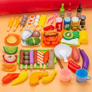 Brinquedo Simulação Infantil Para Churrasco Comida Simulação De