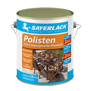 Verniz Polisten Stain Impregnante 3,6l Transparente Sayerlack