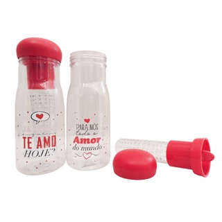 Garrafa Squeeze Caminhada Com Suporte p Gelo Personalizada Água 600 ml
