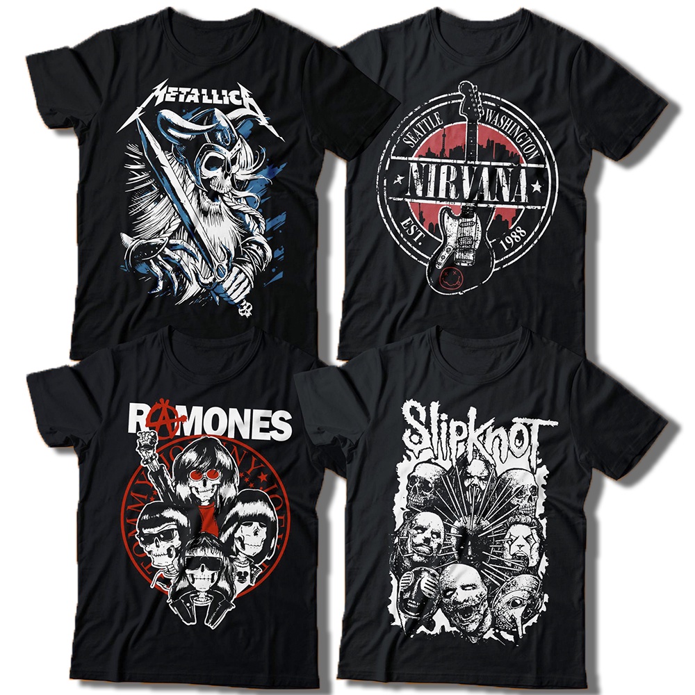 Roupas de bandas sales de rock