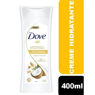 Creme Hidratante Corporal Dove Óleo de Coco e Leite de Amêndoas 400ml