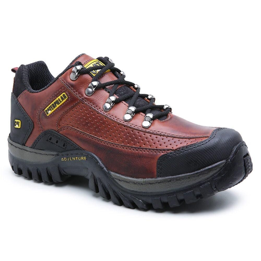 Bota Caterpillar Tenis Leve Coturno Couro Legitimo Promoção.