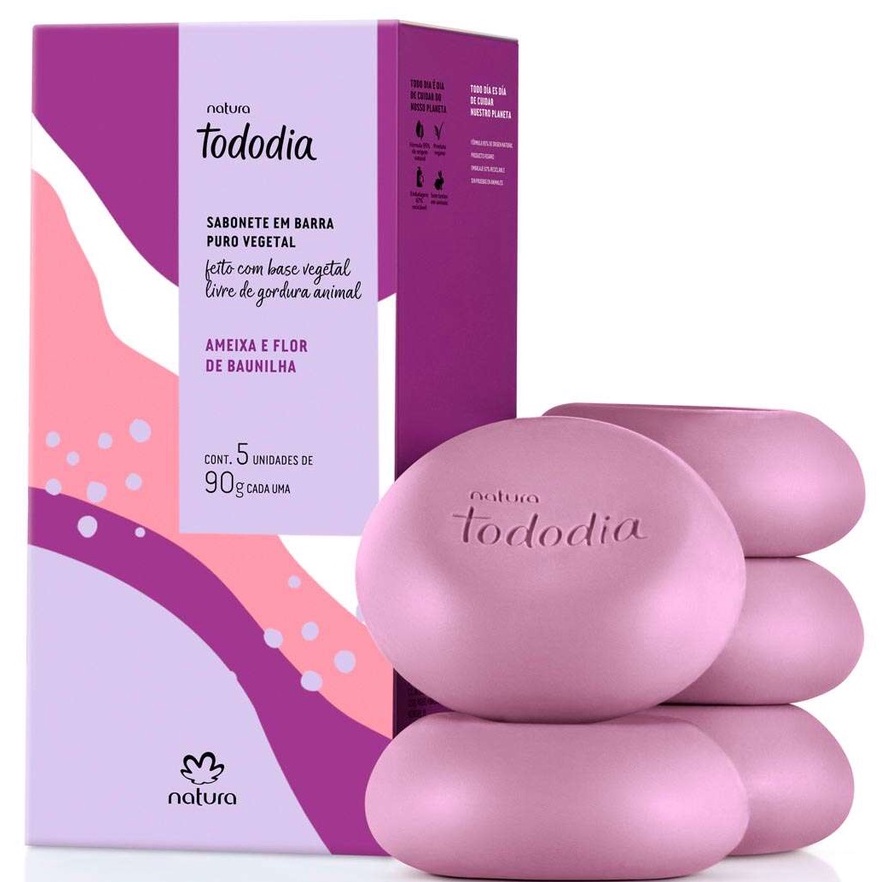 Sabonete Natura Tododia Amora Vermelha e Jaboticaba | Shopee Brasil