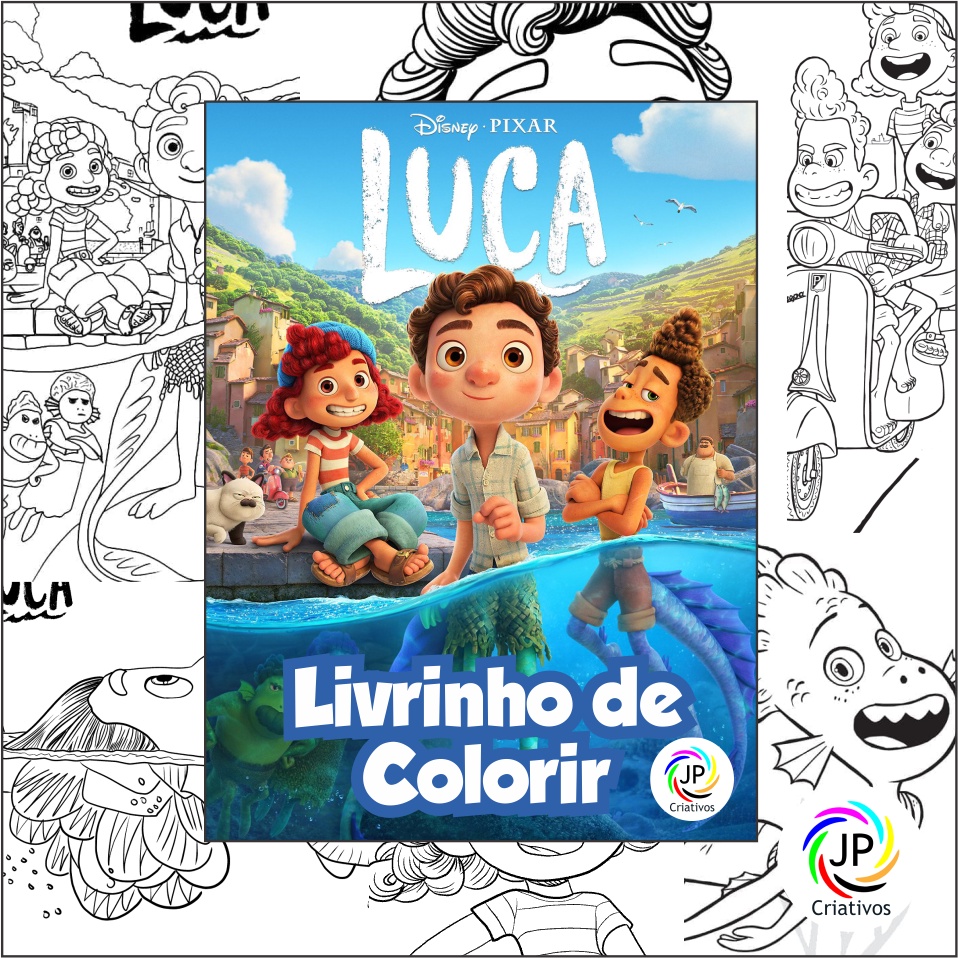 Luca – Disney – Imagens para Colorir