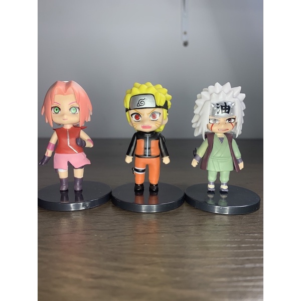 Mega Combo Naruto Action Figure + Polaroide Anime Bonecos Novo