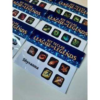 Cartela Adesivos p/ Teclado JUNGLE League of Legends