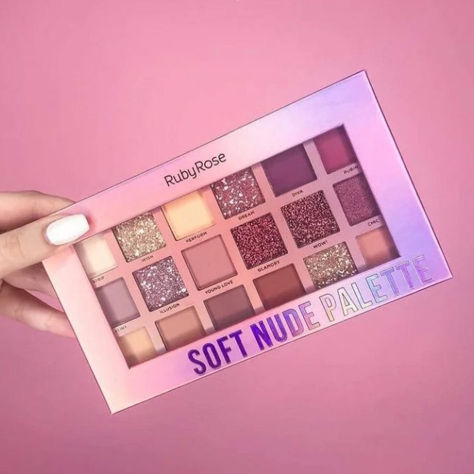 Paleta De Sombra Soft Nude Feels Ruby Rose | Shopee Brasil