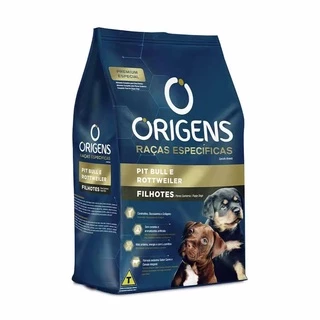Ração Origens Raças Especificas para Pit Bull e Rottweiler Filhotes 15kg em Oferta na Shopee