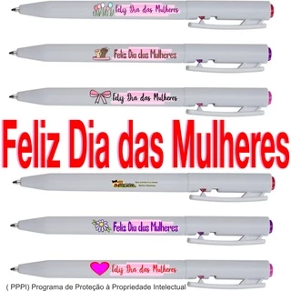 50 Canetas Lembrancinhas Brindes Feliz Dia Das Mulheres em Oferta na Shopee