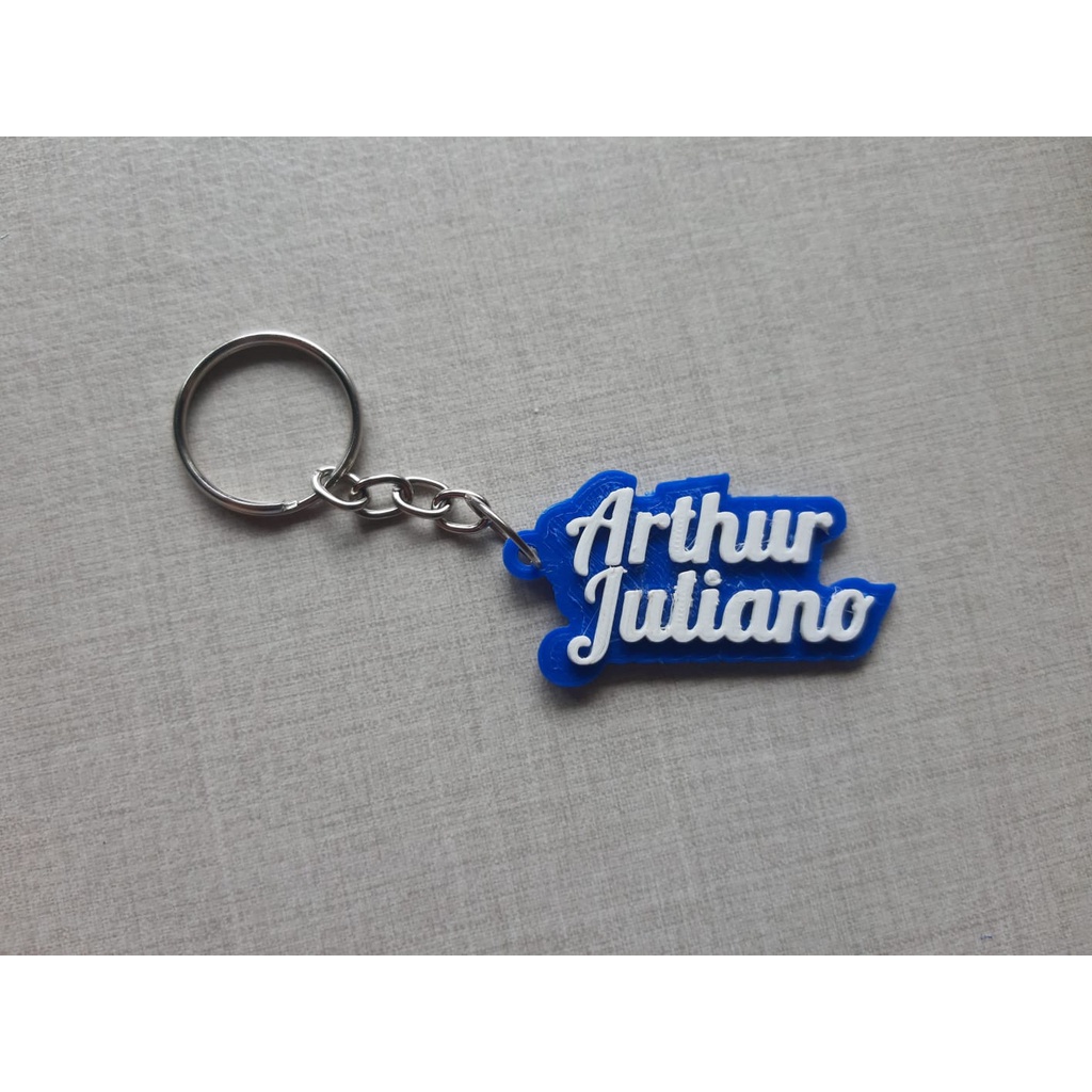 Chaveiro com nome Personalizado - Impressão 3D | Shopee Brasil
