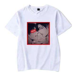 Camiseta Unissex Algodão Anime Yaoi Gay kiss