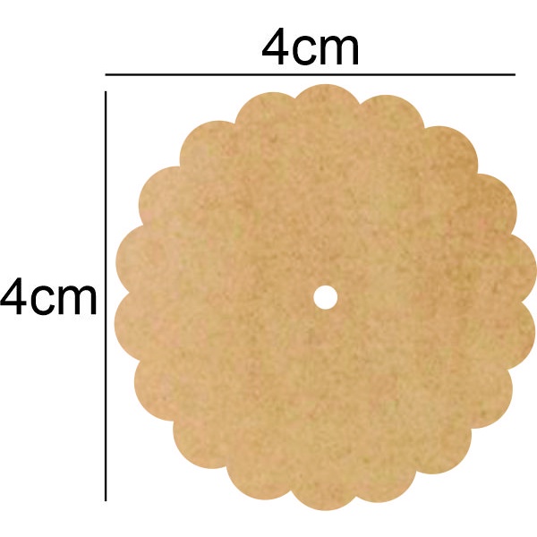 kit com 50 peças em mdf 4cmm com furo no centro de 2cm | Shopee Brasil