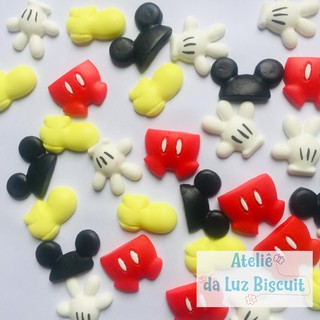 Apliques Mickey Biscuit Luva Lembrancinha Aniversario