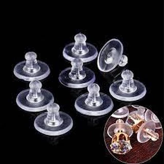 50 Pçs(25 Pares) Tarracha Brinco (sutiã De Orelha) Silicone Atacado Revenda