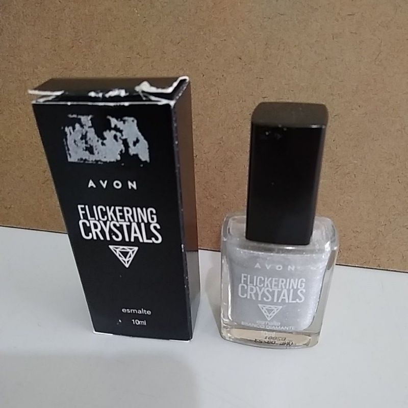 Vernis à Ongles Avon Flickering Crystals - Effet Pailleté Et Métallisé - 8 Coloris Au Choix - 10 Ml