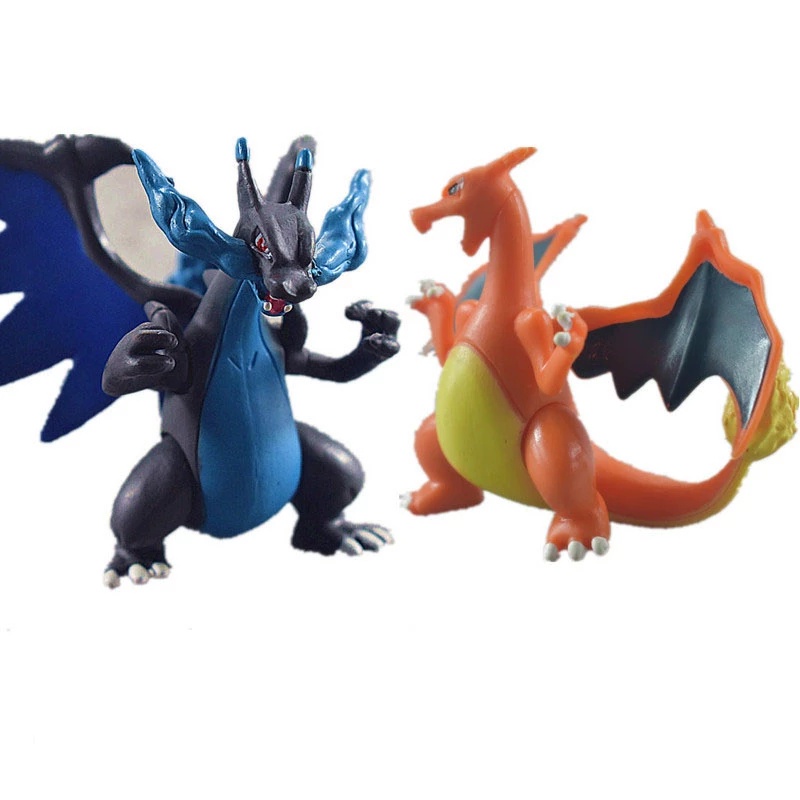 Bonecos Pokémon Raro Mega Charizard X Y Pokémon Go Tomy 15cm