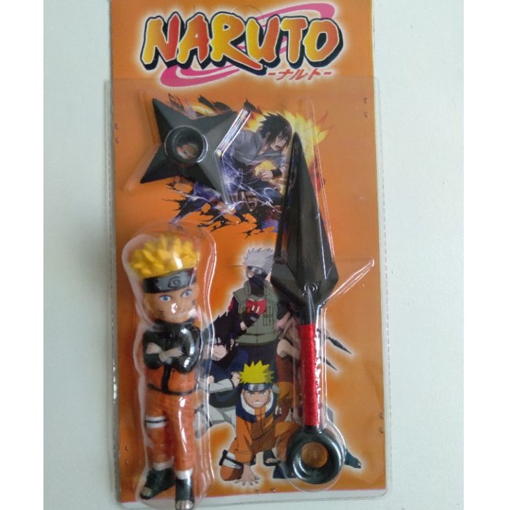 Kit Cartela Boneco Naruto Kunai Shuriken Shopee Brasil