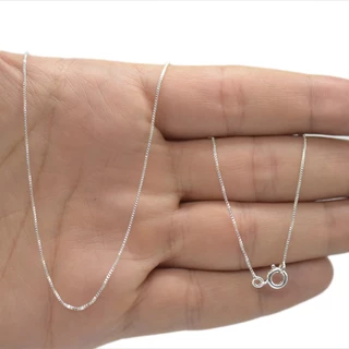 Colar Corrente Veneziana 45 cm Banhada Prata 925 Legitima