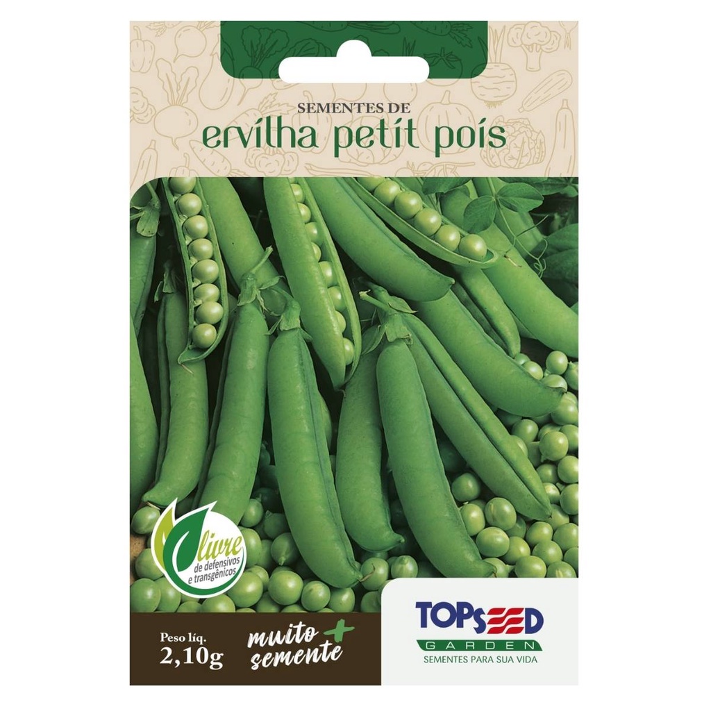 Sementes de Ervilha Petit Pois TOPSEED | Shopee Brasil