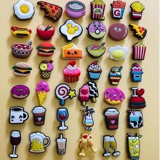 Pin Jibbitz de Crocs e Babuches Comidas Bebidas Fofas