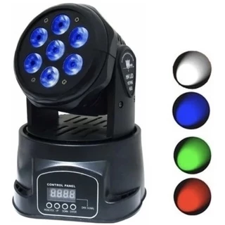 Mini Moving Head Wash De Led 7 Led Quadriled Rgbw Dmx