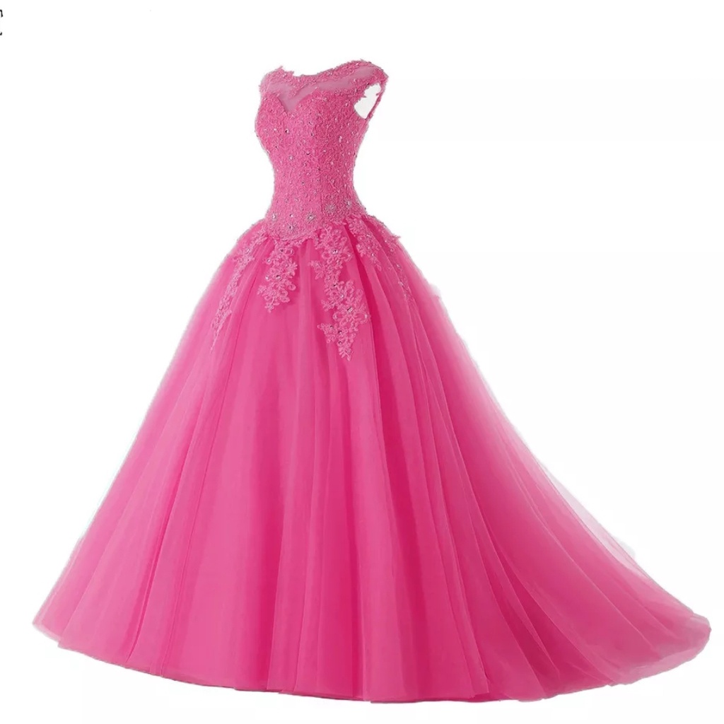 Vestido de 15 2024 anos rosa pink