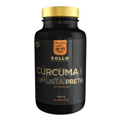 Açafrao Da Terra E Piperina - 60 Cápsulas - Máxima Absorção