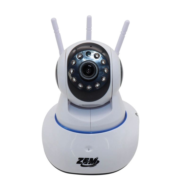 Câmera Ip Três Antenas Wi Fi, Hd ,onvif, P2p Visão Noturna