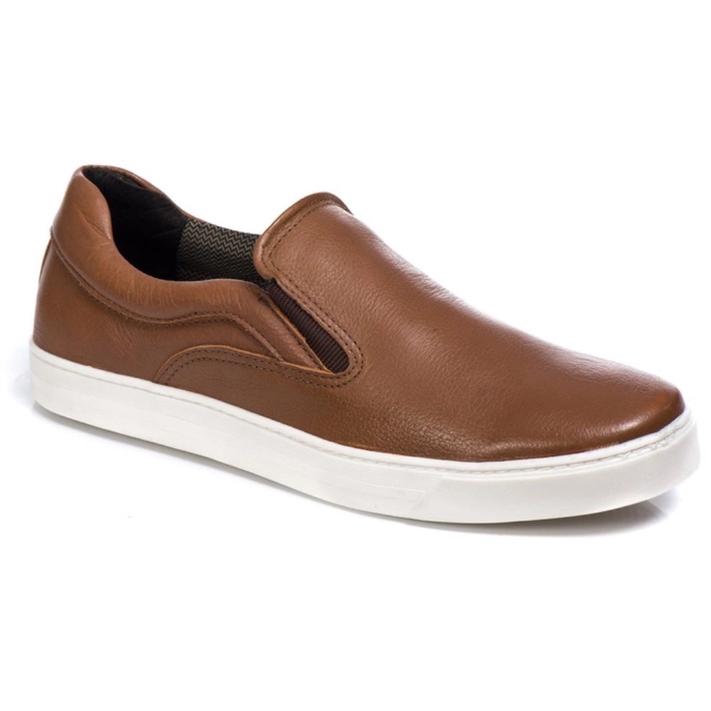 Sapatenis Tenis Casual Iate em Couro Legitimo Gregorio - 7070