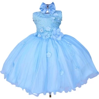 Vestido Alice Cinderela Frozen Luxo Festa Infantil Com Tiara