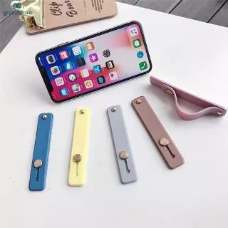 Suporte Para Telefone Móvel Com Anel De Dedo Cor Do Doce Push Pull Sticker Paste Universal Hand Band Phone Bracket