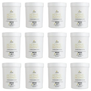 Kit 12 Pó Descolorante Active Blond DYUSAR 9 Tons