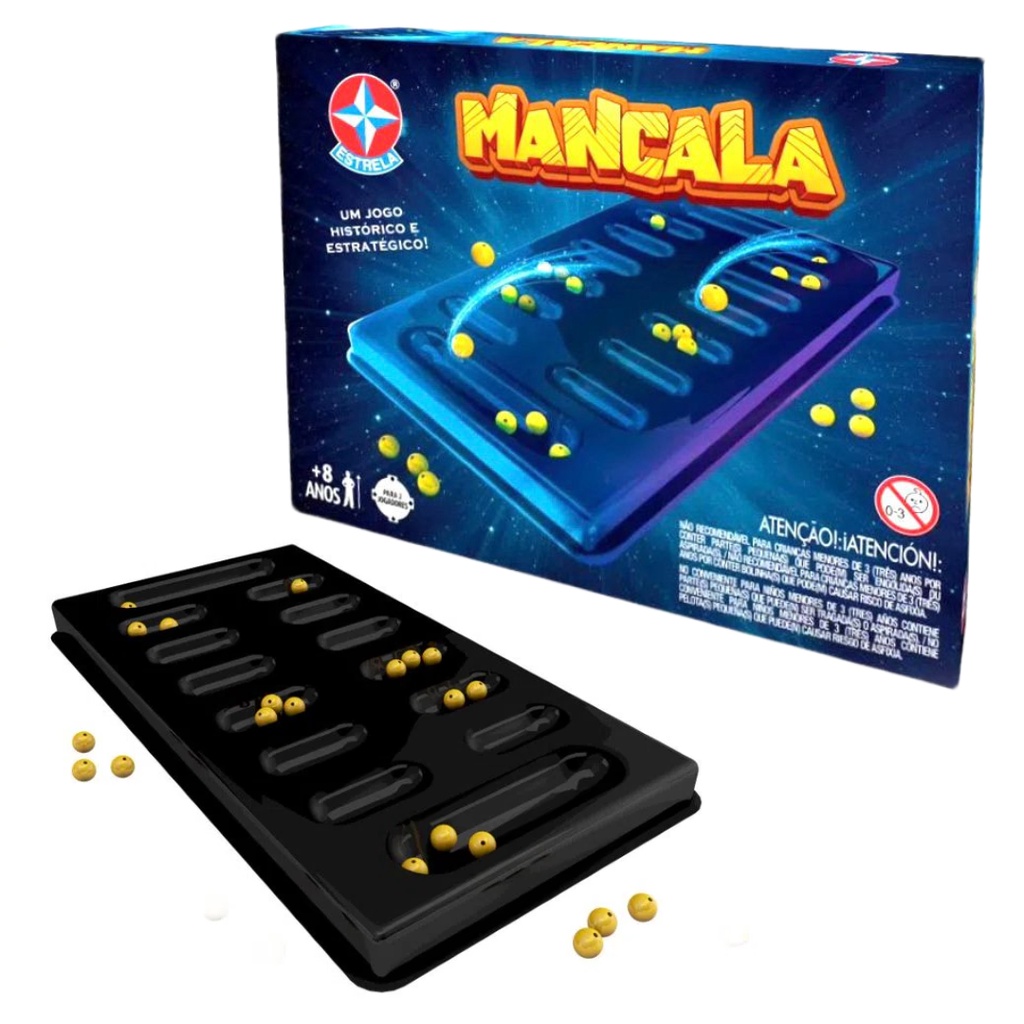 Jogo De Tabuleiro Mancala Educativo Estratégico Lançamento